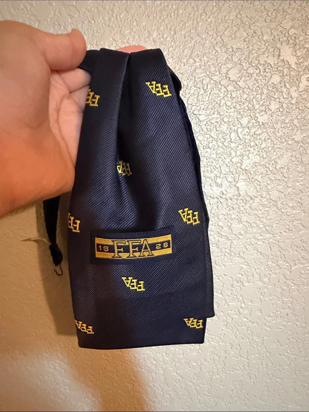 Navy Blue FFA Patterned Bow Tie - Men's Accessory